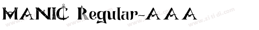 MANIC Regular字体转换